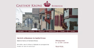 Webdesign: Gasthof Krone - Burkheim